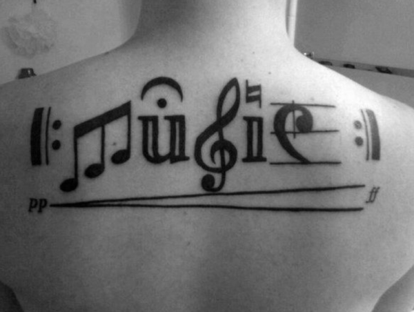 Desain musical notes yang terhubung